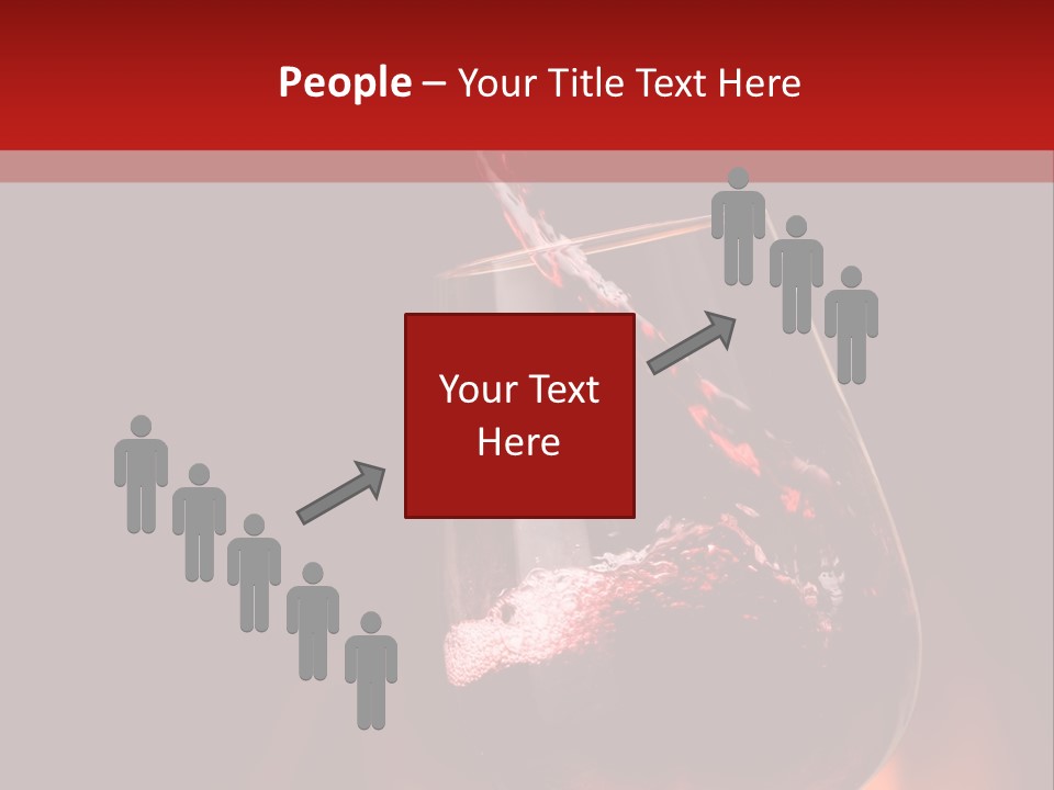 A Red Wine Being Poured Into A Wine Glass PowerPoint Template