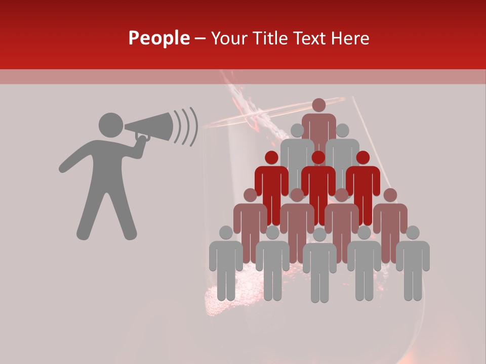 A Red Wine Being Poured Into A Wine Glass PowerPoint Template