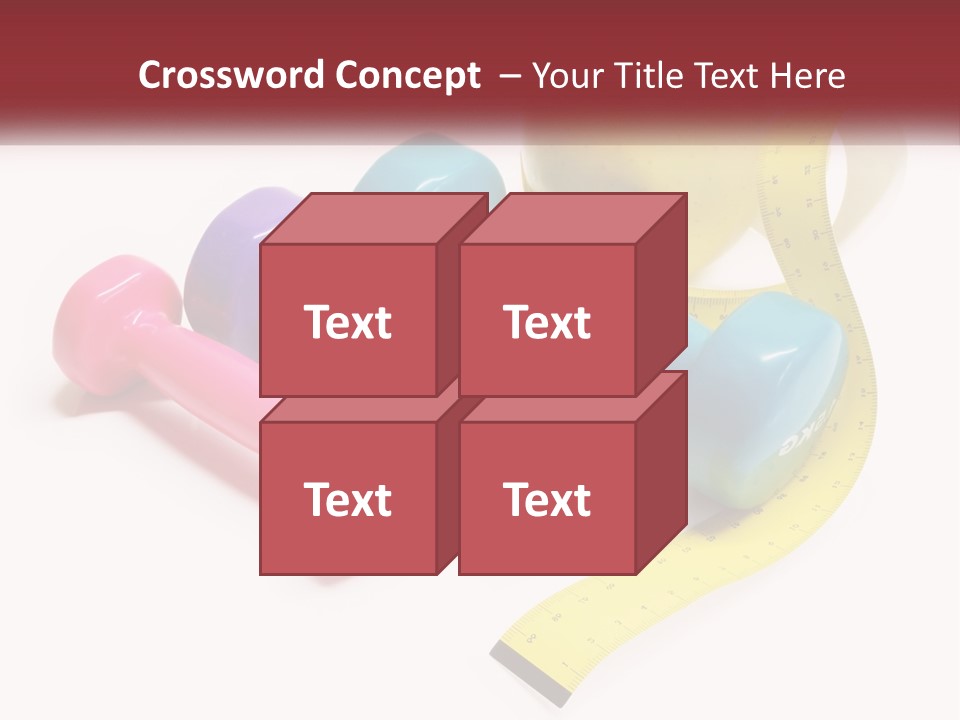 A Group Of Dumbs And An Apple With A Measuring Tape PowerPoint Template