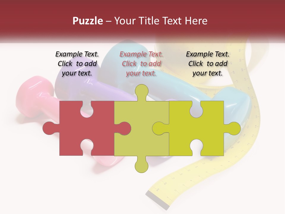 A Group Of Dumbs And An Apple With A Measuring Tape PowerPoint Template