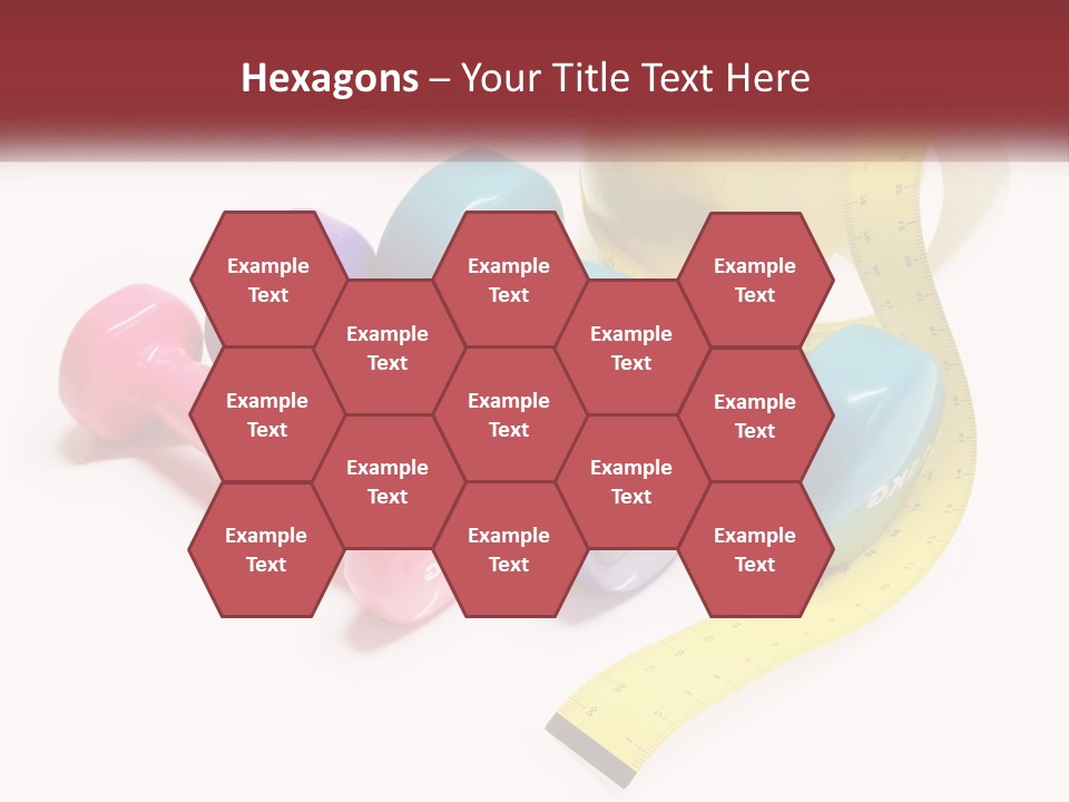 A Group Of Dumbs And An Apple With A Measuring Tape PowerPoint Template