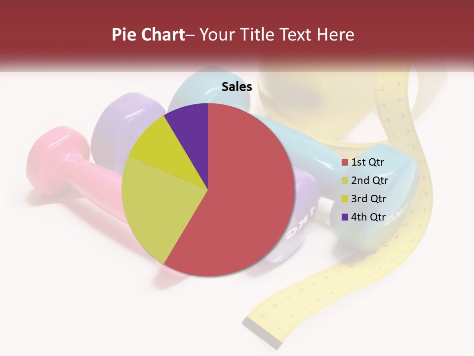 A Group Of Dumbs And An Apple With A Measuring Tape PowerPoint Template