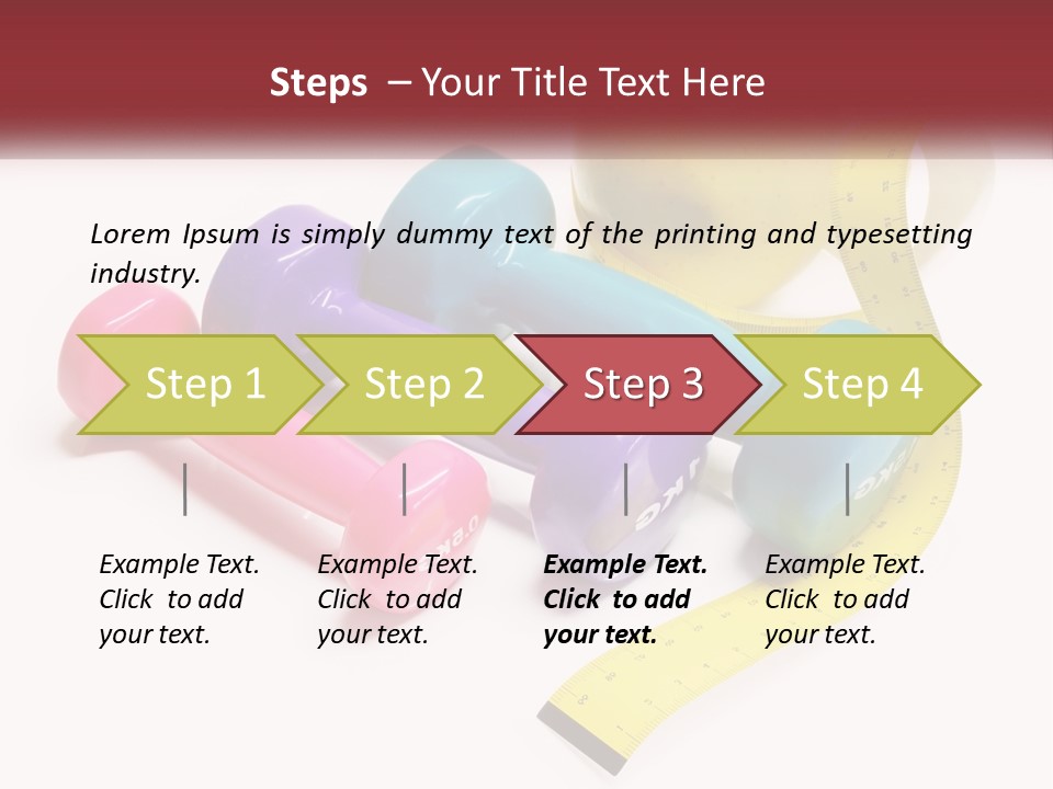 A Group Of Dumbs And An Apple With A Measuring Tape PowerPoint Template