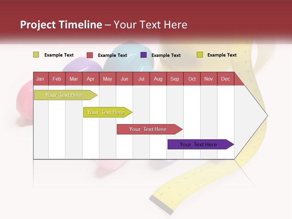 A Group Of Dumbs And An Apple With A Measuring Tape PowerPoint Template