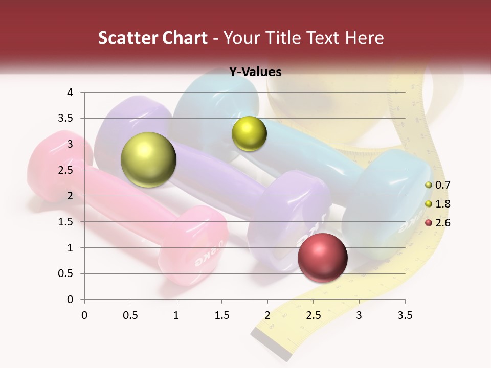 A Group Of Dumbs And An Apple With A Measuring Tape PowerPoint Template