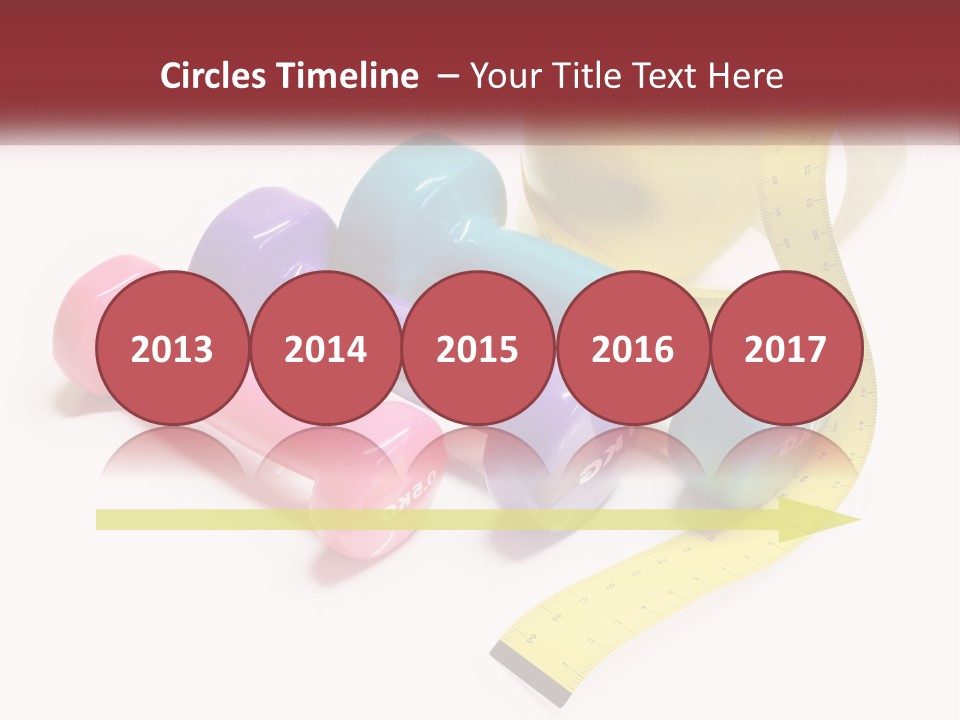 A Group Of Dumbs And An Apple With A Measuring Tape PowerPoint Template