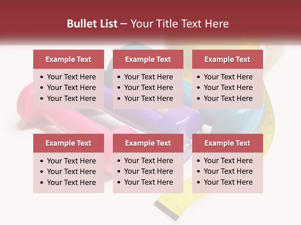 A Group Of Dumbs And An Apple With A Measuring Tape PowerPoint Template