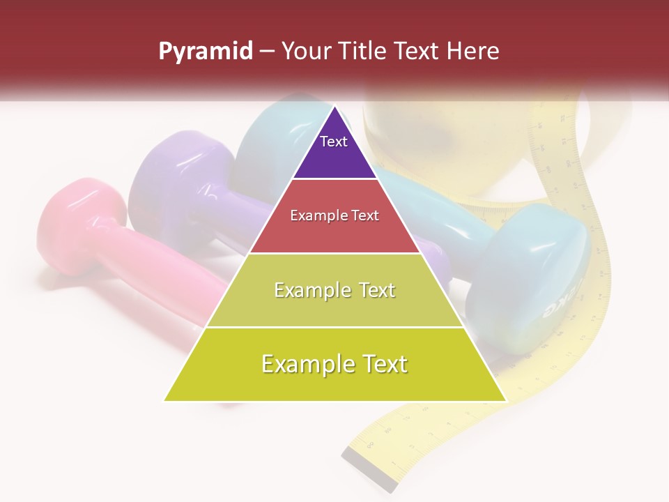 A Group Of Dumbs And An Apple With A Measuring Tape PowerPoint Template