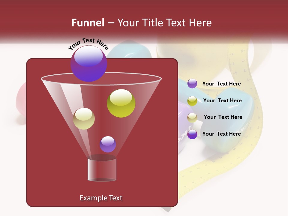 A Group Of Dumbs And An Apple With A Measuring Tape PowerPoint Template