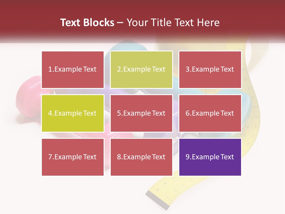 A Group Of Dumbs And An Apple With A Measuring Tape PowerPoint Template