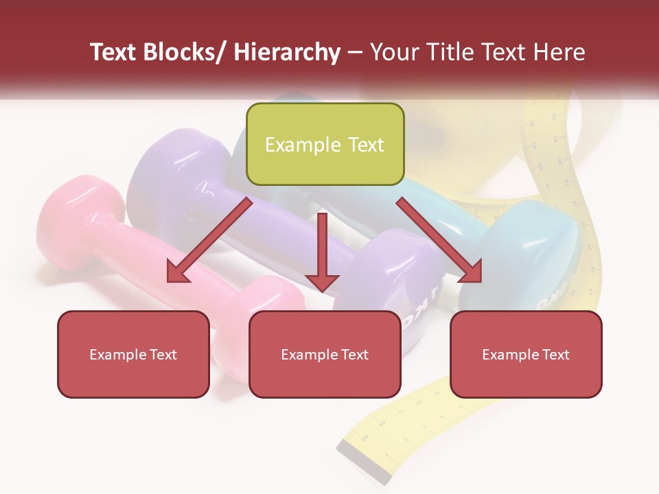 A Group Of Dumbs And An Apple With A Measuring Tape PowerPoint Template
