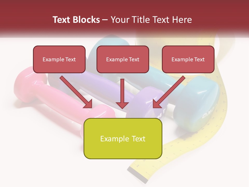 A Group Of Dumbs And An Apple With A Measuring Tape PowerPoint Template