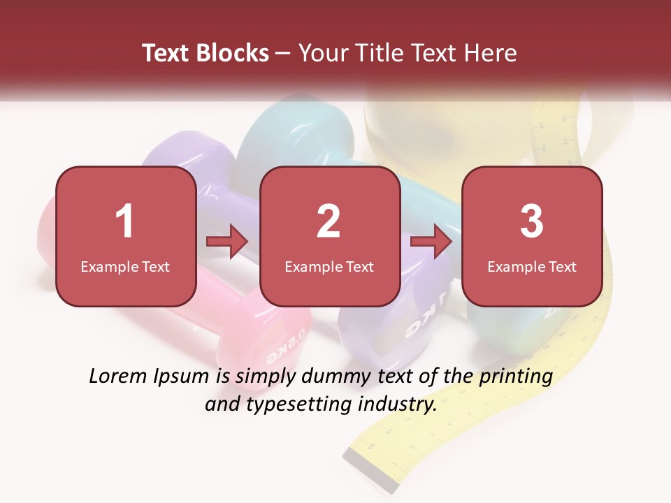 A Group Of Dumbs And An Apple With A Measuring Tape PowerPoint Template
