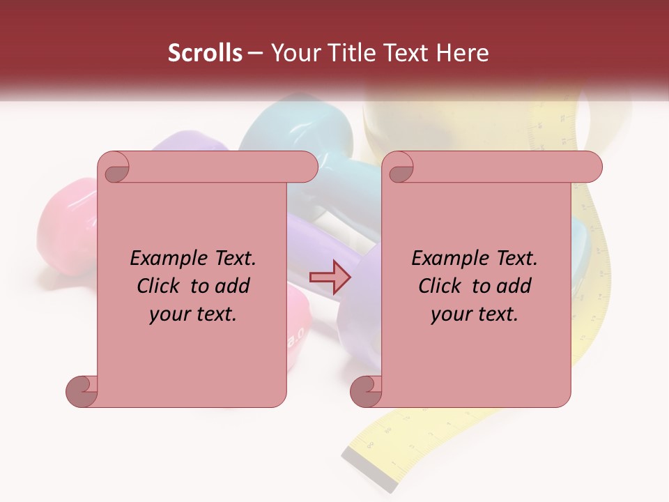 A Group Of Dumbs And An Apple With A Measuring Tape PowerPoint Template