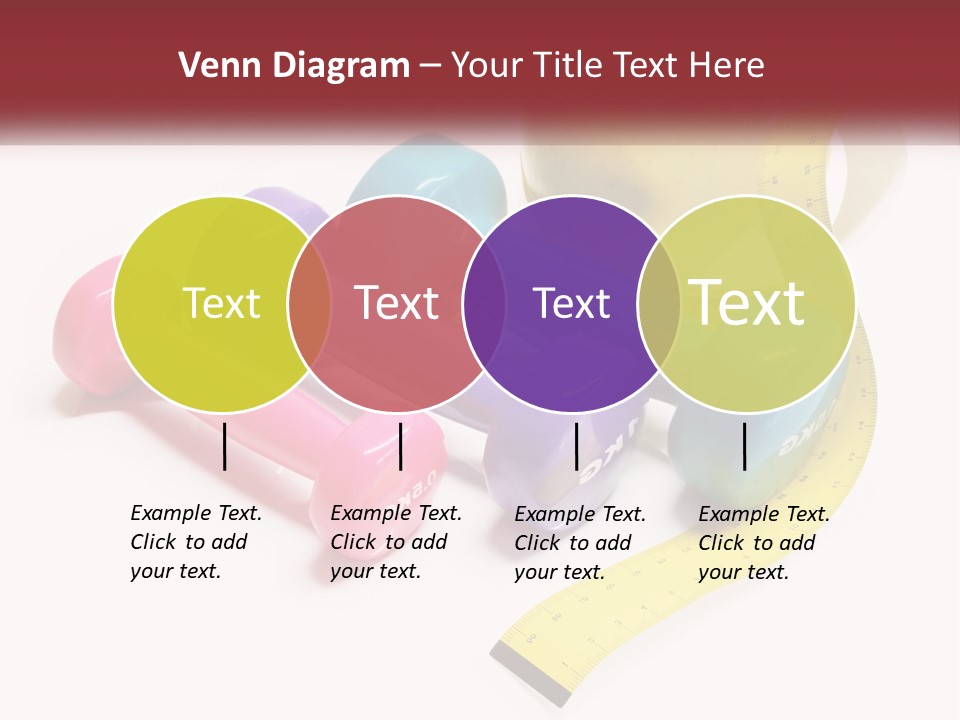 A Group Of Dumbs And An Apple With A Measuring Tape PowerPoint Template