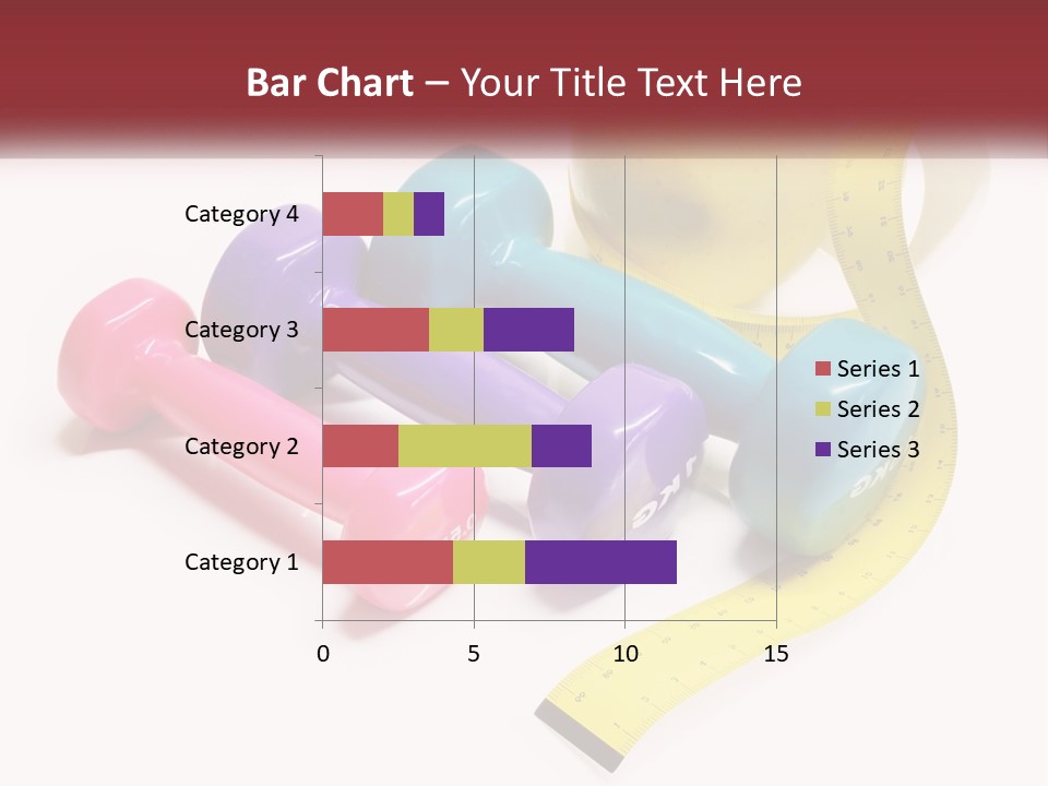 A Group Of Dumbs And An Apple With A Measuring Tape PowerPoint Template