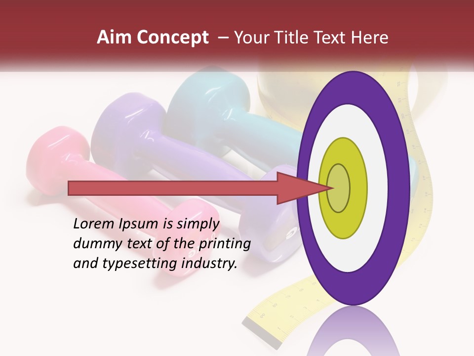 A Group Of Dumbs And An Apple With A Measuring Tape PowerPoint Template