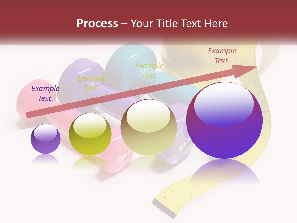 A Group Of Dumbs And An Apple With A Measuring Tape PowerPoint Template