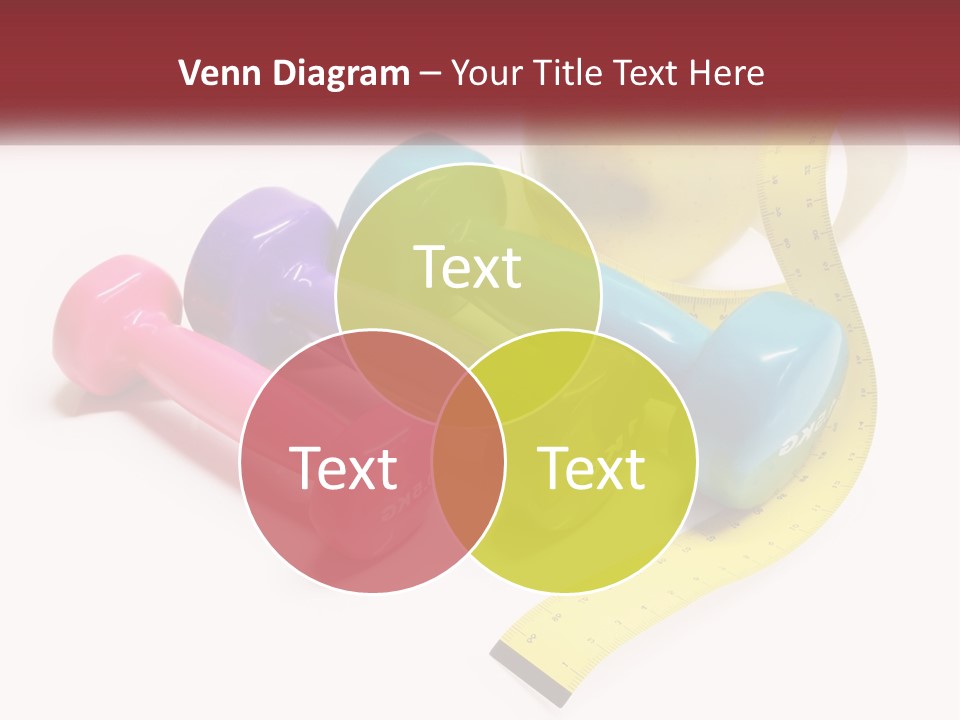 A Group Of Dumbs And An Apple With A Measuring Tape PowerPoint Template