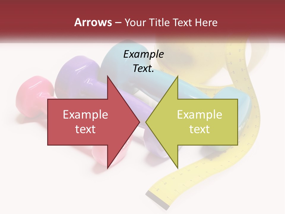 A Group Of Dumbs And An Apple With A Measuring Tape PowerPoint Template