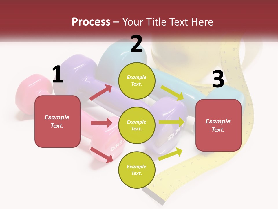 A Group Of Dumbs And An Apple With A Measuring Tape PowerPoint Template
