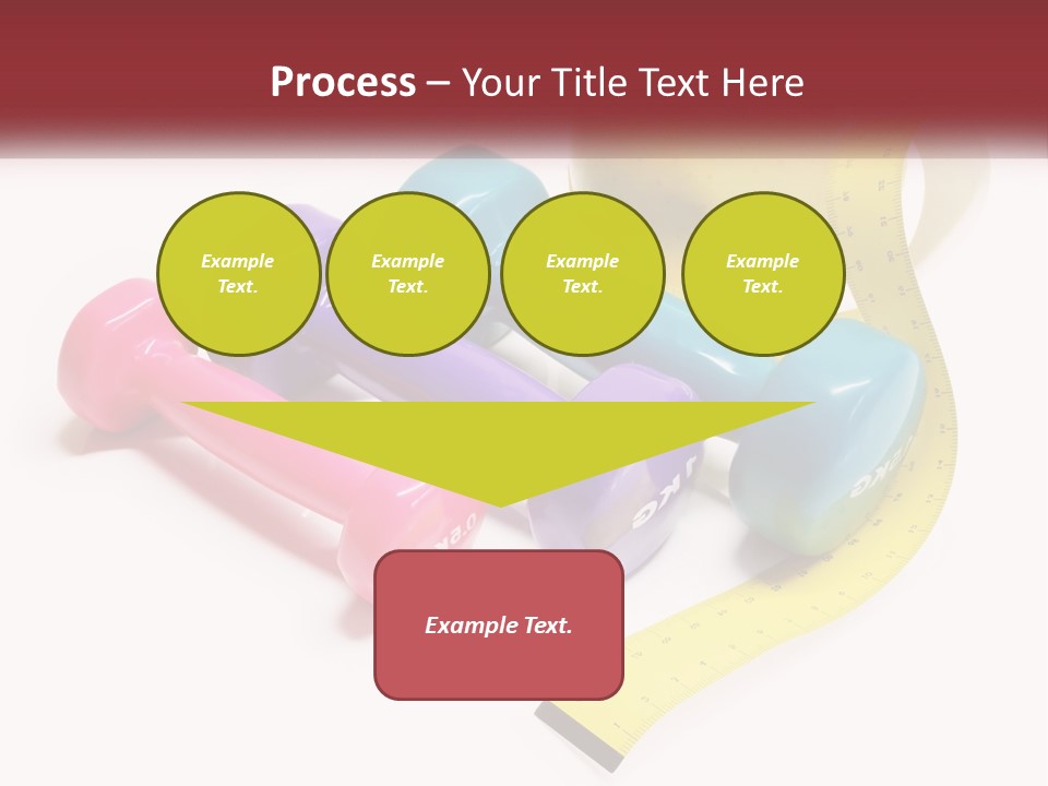 A Group Of Dumbs And An Apple With A Measuring Tape PowerPoint Template