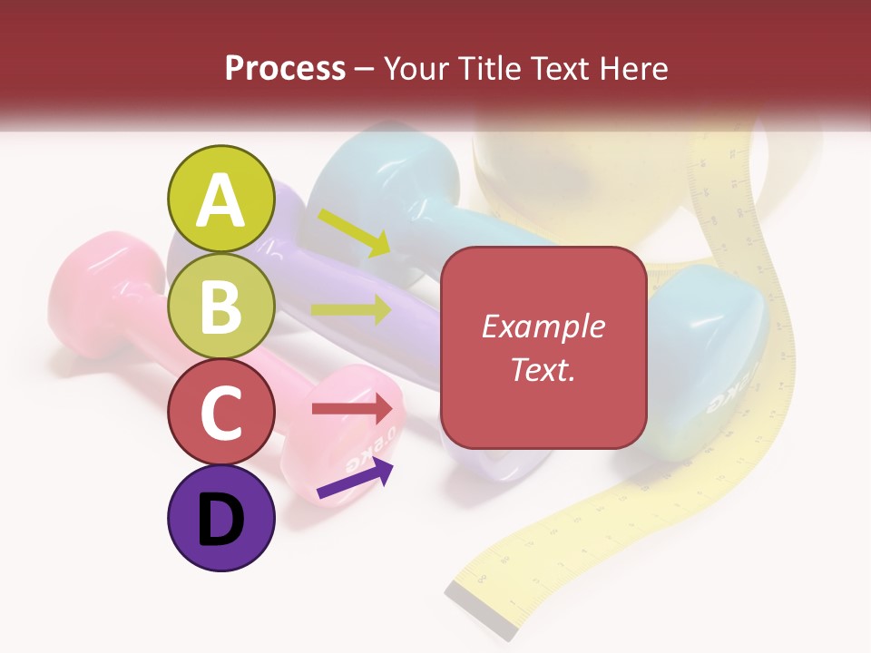 A Group Of Dumbs And An Apple With A Measuring Tape PowerPoint Template