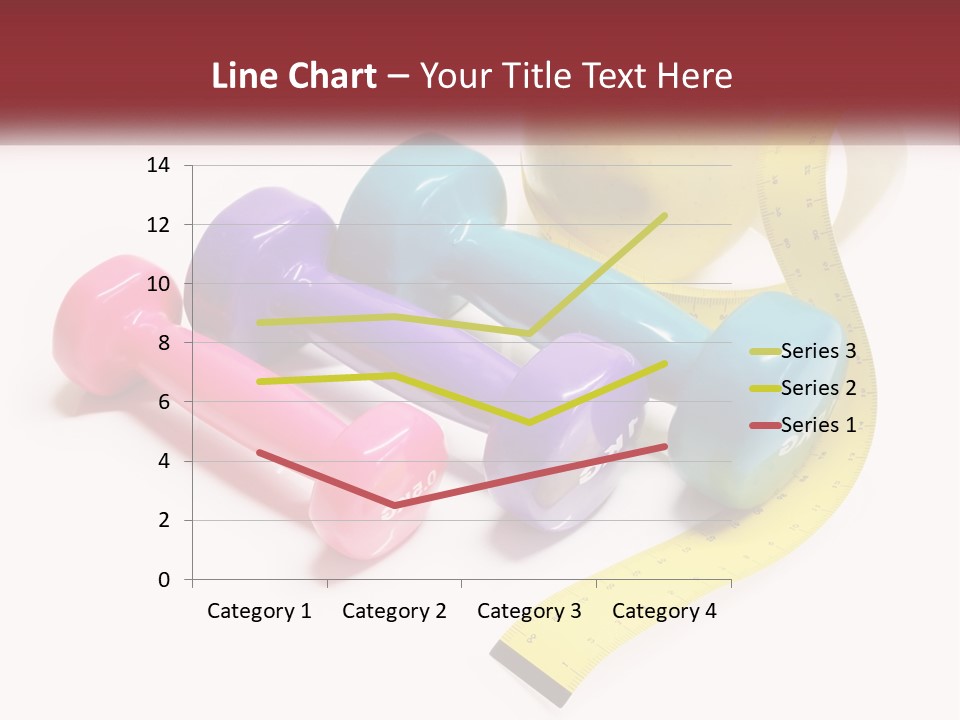 A Group Of Dumbs And An Apple With A Measuring Tape PowerPoint Template