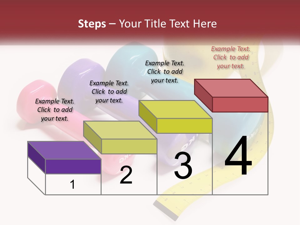 A Group Of Dumbs And An Apple With A Measuring Tape PowerPoint Template
