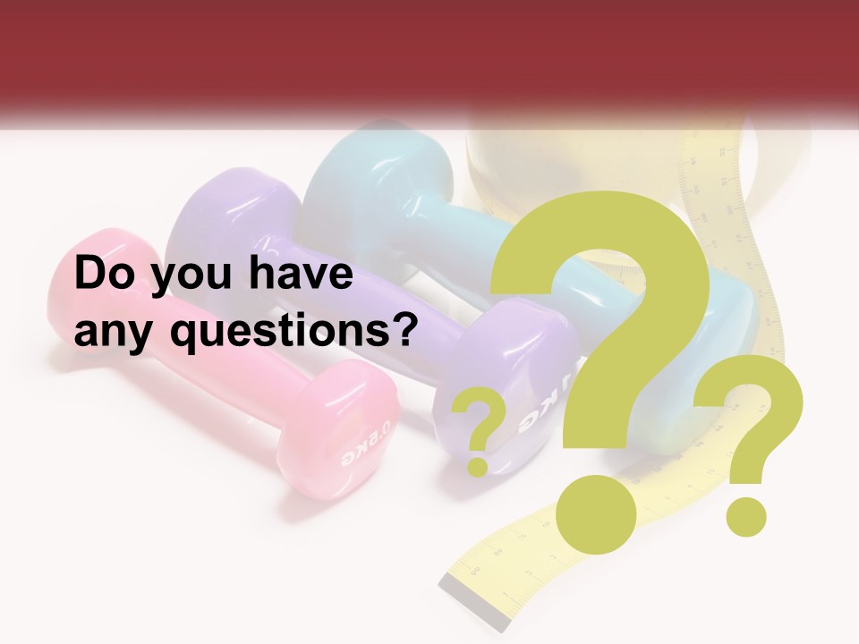 A Group Of Dumbs And An Apple With A Measuring Tape PowerPoint Template