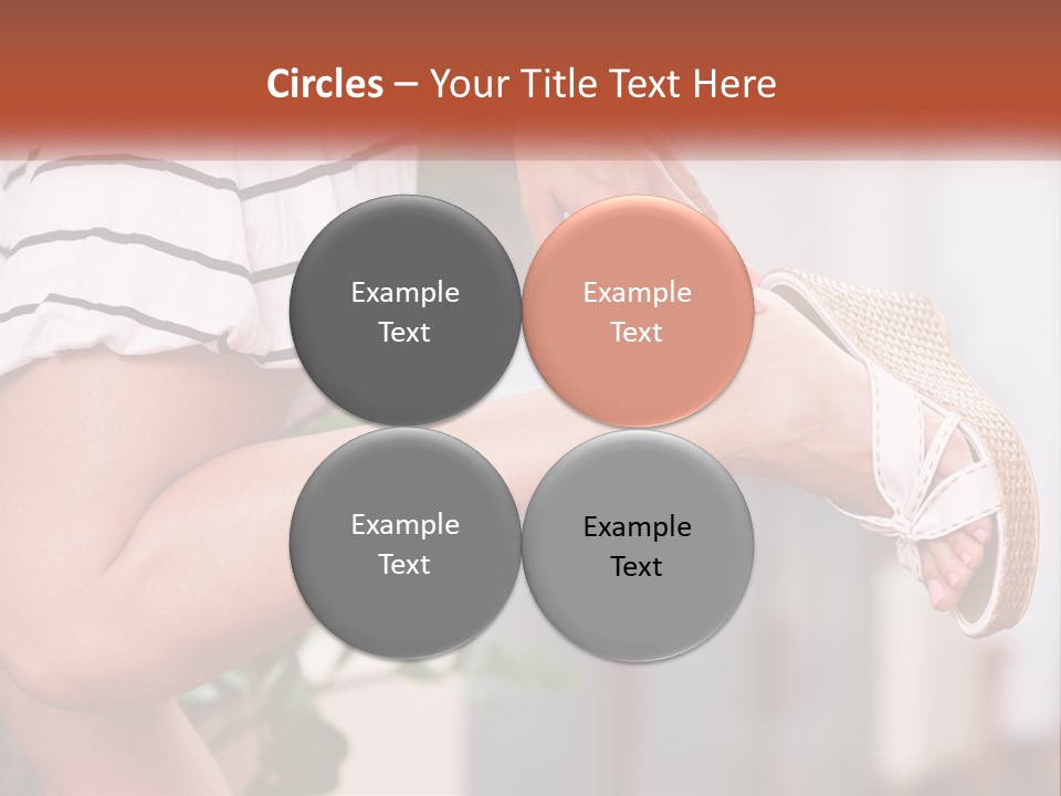 A Woman's Legs With A Hat On Top Of Them PowerPoint Template