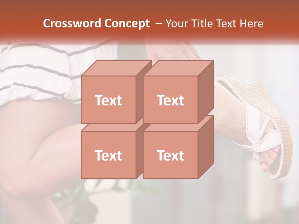 A Woman's Legs With A Hat On Top Of Them PowerPoint Template