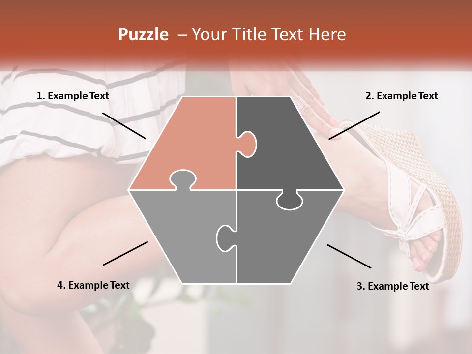 A Woman's Legs With A Hat On Top Of Them PowerPoint Template