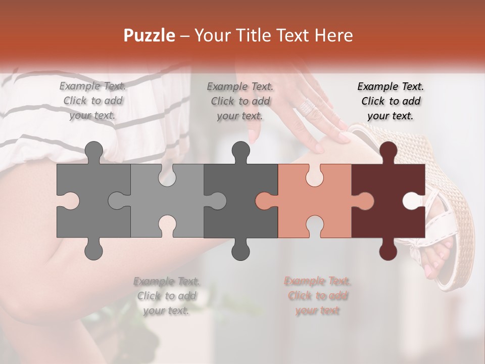 A Woman's Legs With A Hat On Top Of Them PowerPoint Template