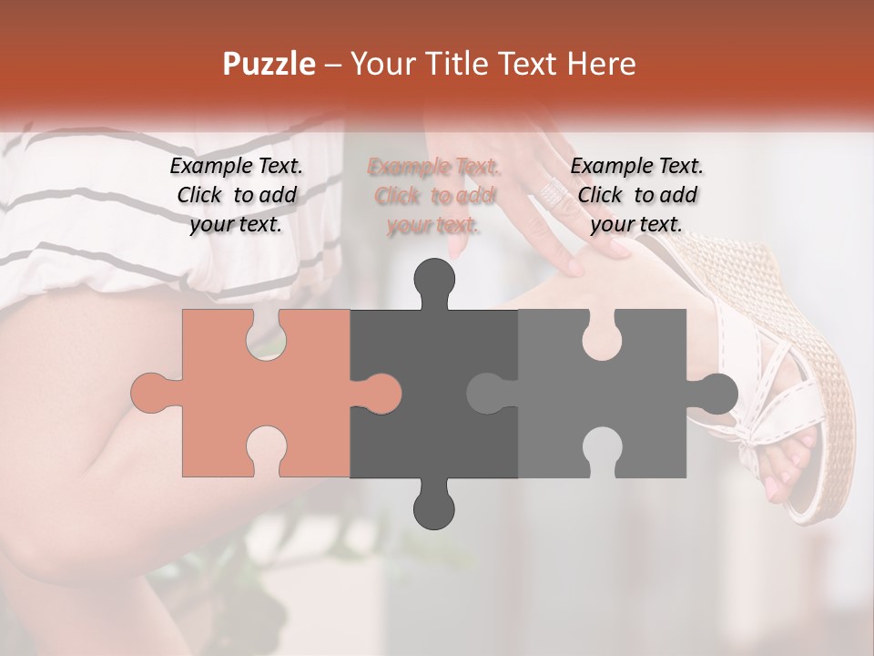 A Woman's Legs With A Hat On Top Of Them PowerPoint Template