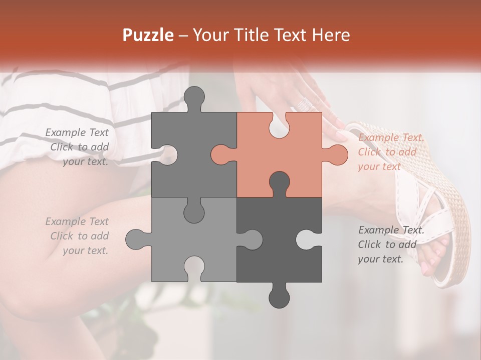 A Woman's Legs With A Hat On Top Of Them PowerPoint Template