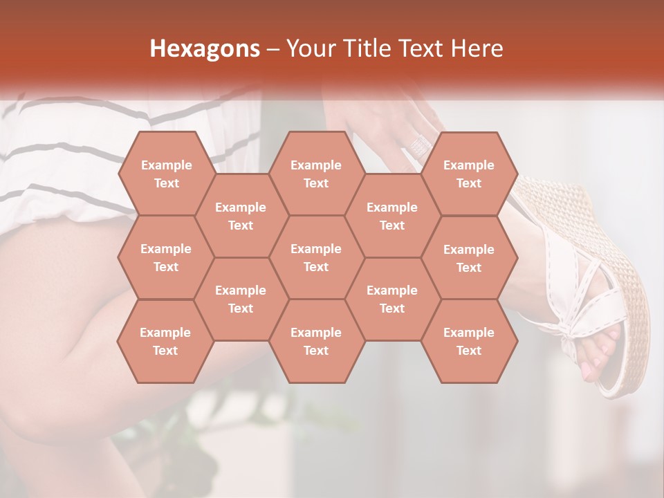 A Woman's Legs With A Hat On Top Of Them PowerPoint Template