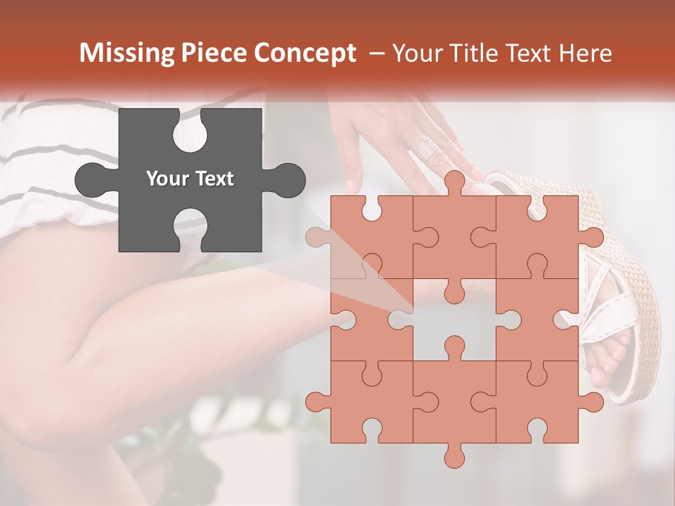 A Woman's Legs With A Hat On Top Of Them PowerPoint Template