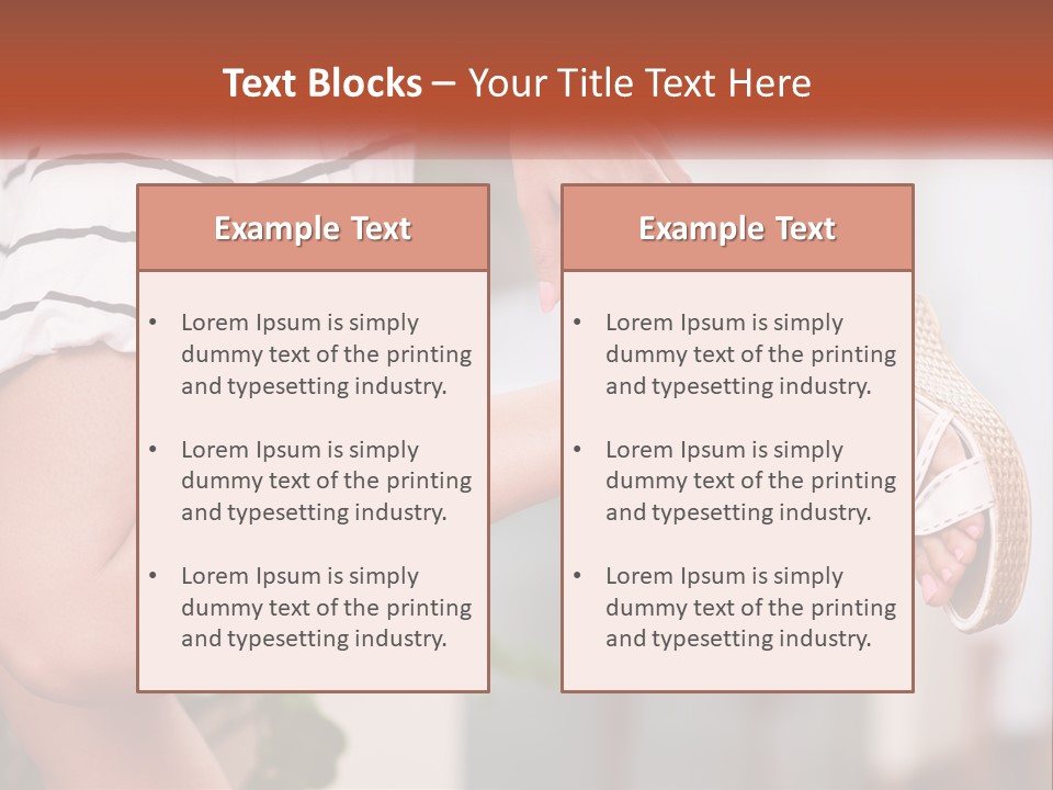 A Woman's Legs With A Hat On Top Of Them PowerPoint Template