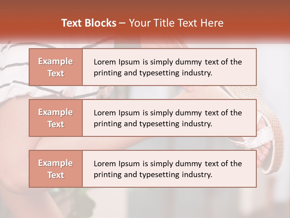 A Woman's Legs With A Hat On Top Of Them PowerPoint Template