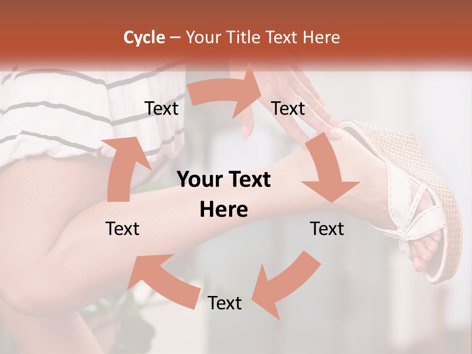 A Woman's Legs With A Hat On Top Of Them PowerPoint Template