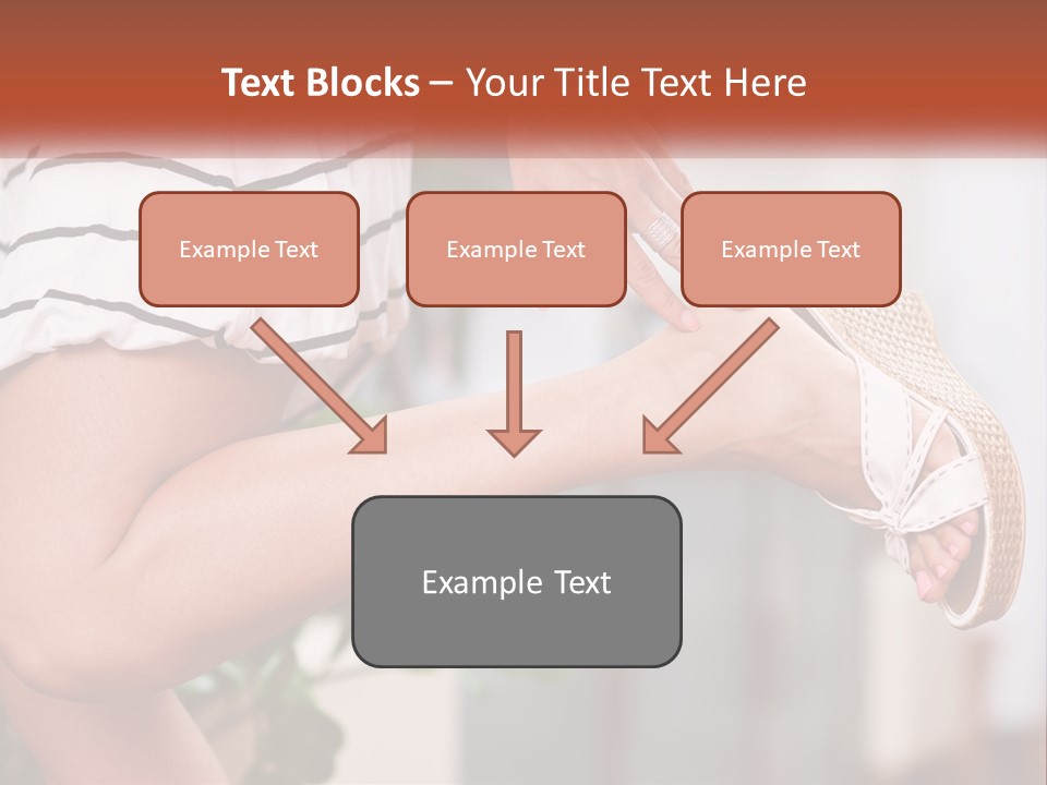 A Woman's Legs With A Hat On Top Of Them PowerPoint Template