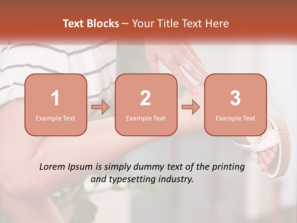 A Woman's Legs With A Hat On Top Of Them PowerPoint Template