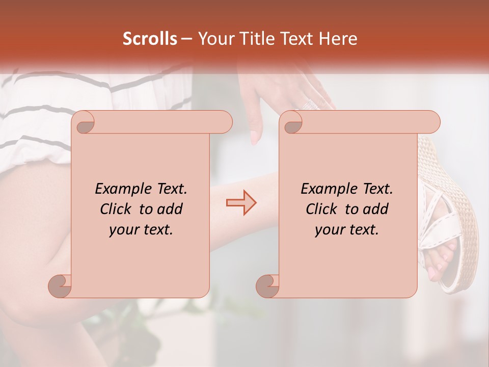 A Woman's Legs With A Hat On Top Of Them PowerPoint Template