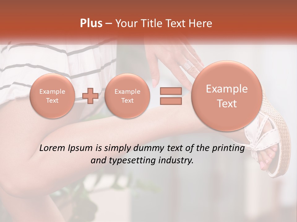 A Woman's Legs With A Hat On Top Of Them PowerPoint Template