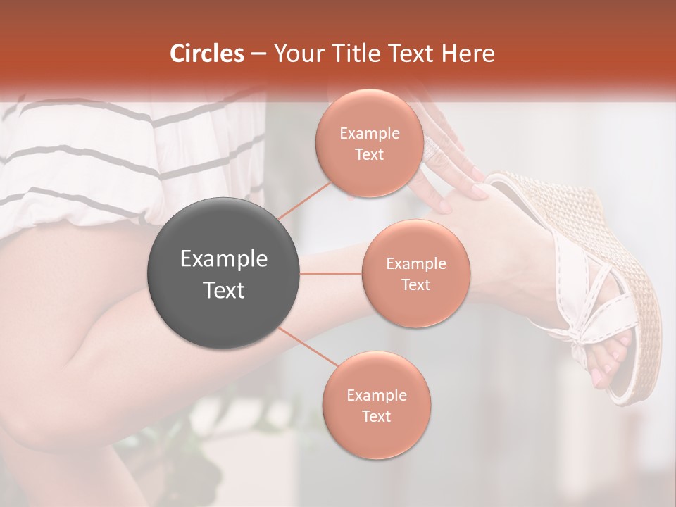 A Woman's Legs With A Hat On Top Of Them PowerPoint Template