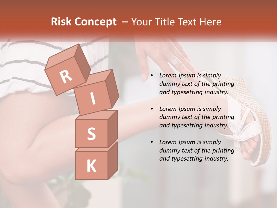 A Woman's Legs With A Hat On Top Of Them PowerPoint Template