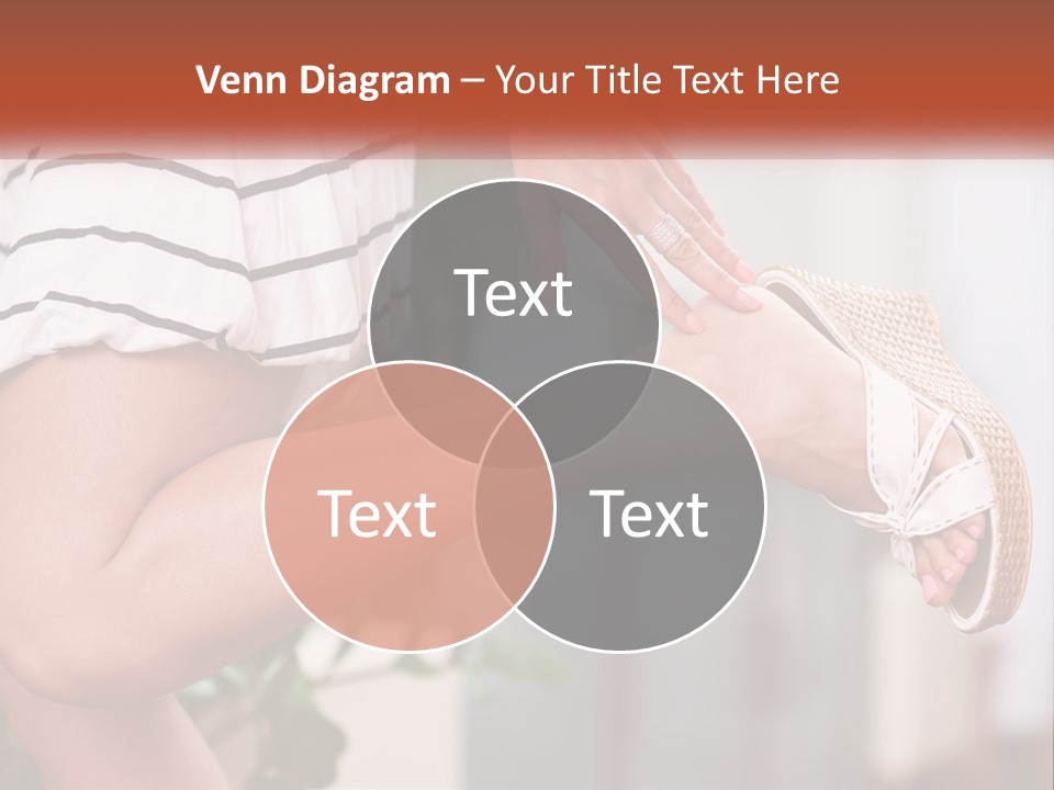 A Woman's Legs With A Hat On Top Of Them PowerPoint Template
