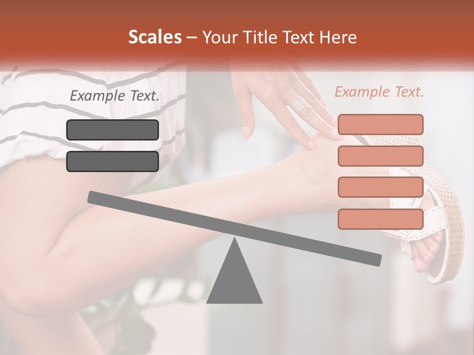 A Woman's Legs With A Hat On Top Of Them PowerPoint Template