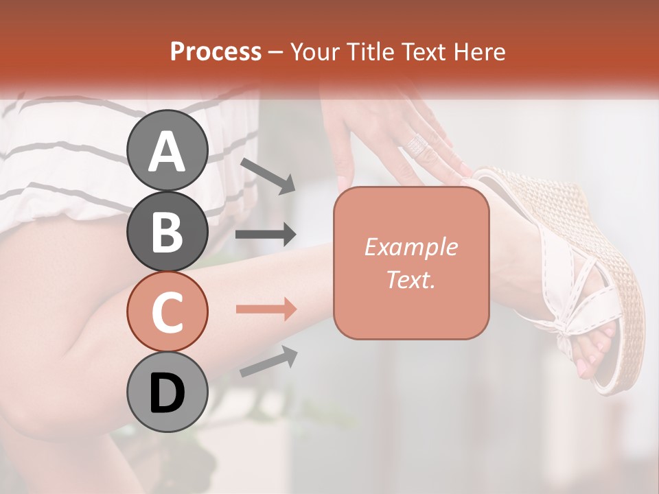 A Woman's Legs With A Hat On Top Of Them PowerPoint Template